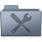 Utilities Folder Graphite Icon 48x48 png